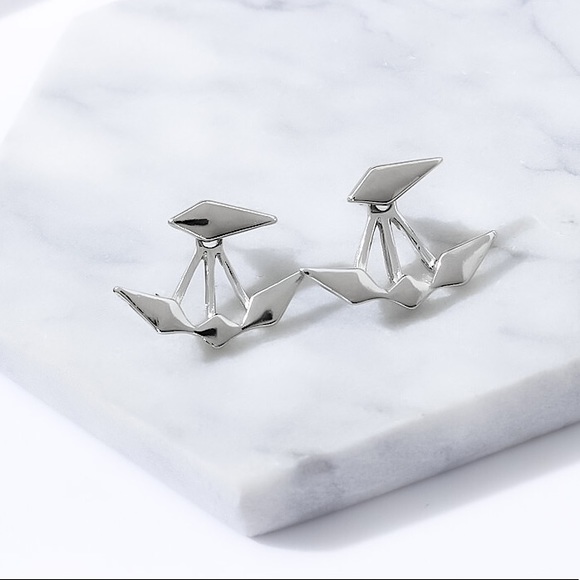 ⚜️[𝟯/$𝟭𝟴]⚜️NEW Unique Shape Geometric Jacket Earrings - Picture 4 of 13